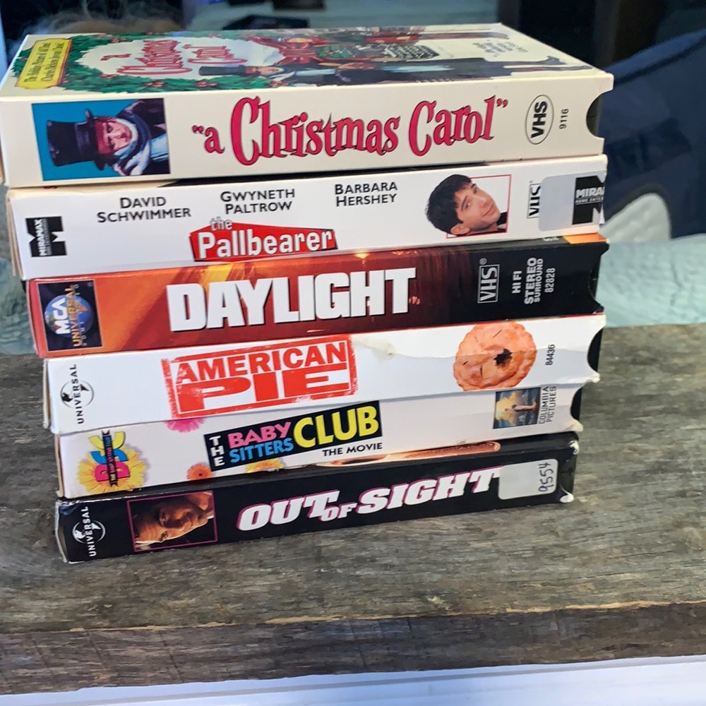Batch of vhs tapes